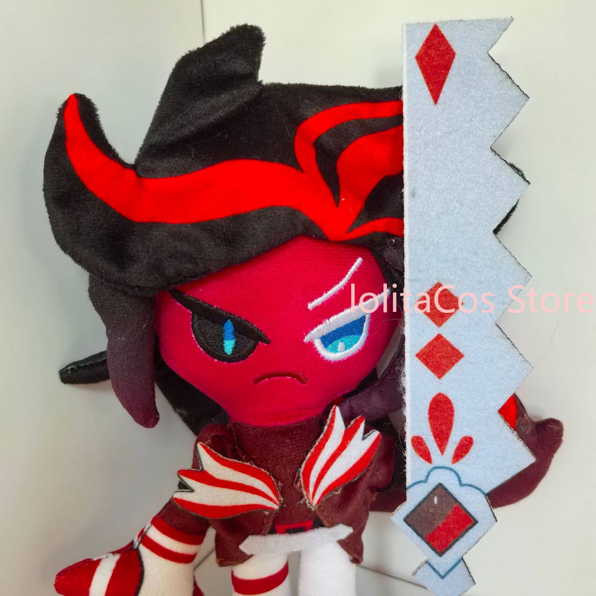Plush Doll Anime - 25cm 쿠키런: 킹덤 레드벨벳 쿠키 홀리베리
