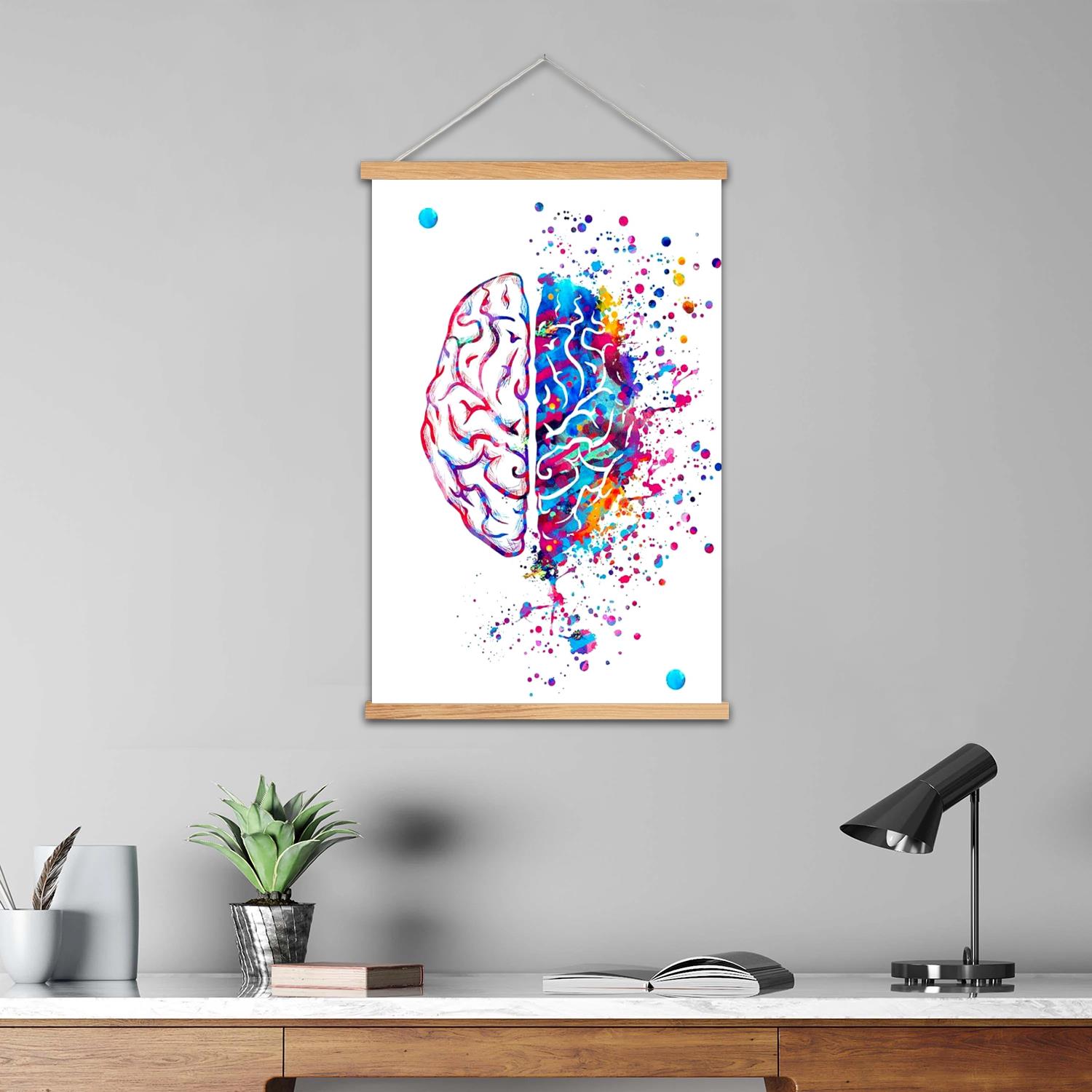 뇌 프레임 벽화 캔버스 아트 포스터, 벽 예술, 그림  - Art Print Framed 리뷰 및 가격