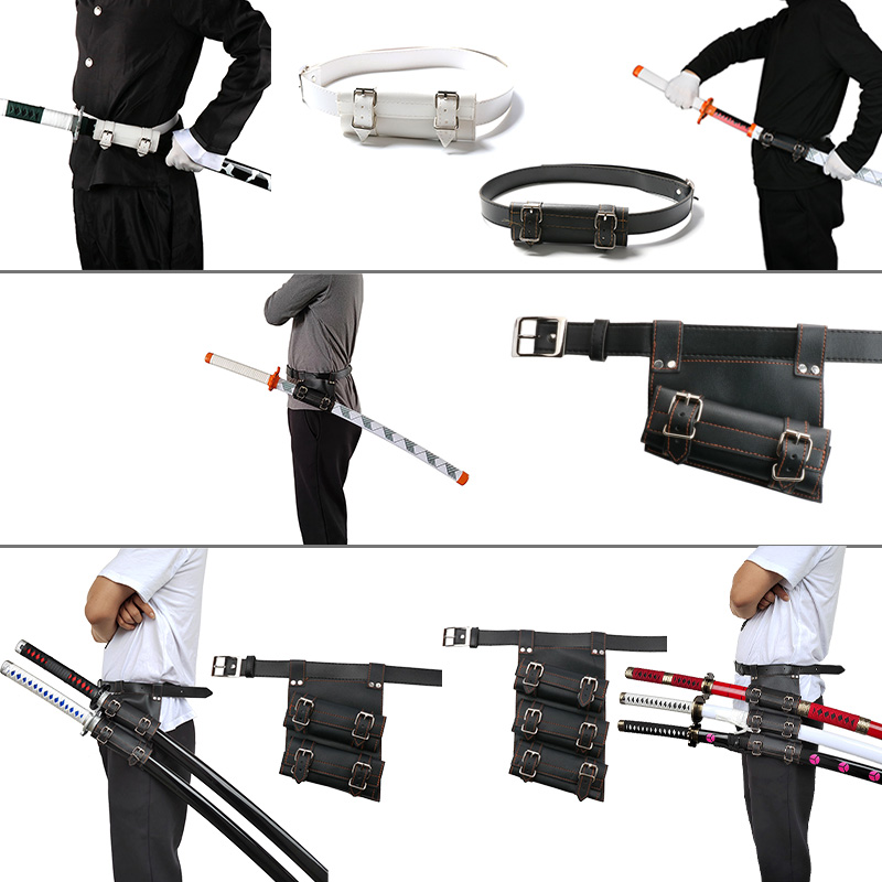 코스프레 애니메이션 Katana 검 고정 PU 가죽 매 - Anime Merchandise Katana 리뷰 및 가격