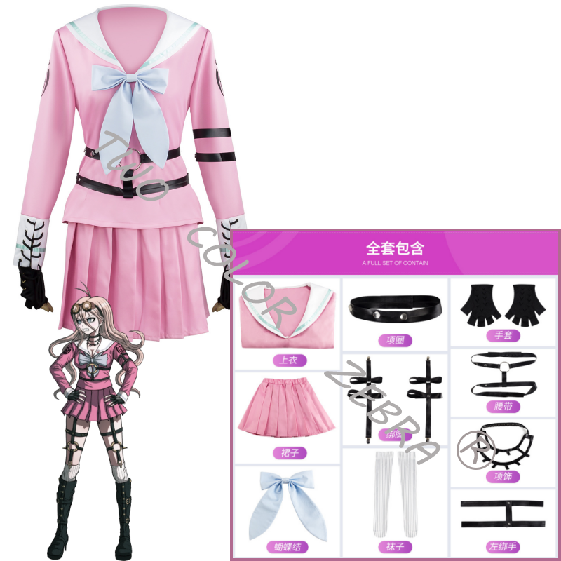 애니메이션 Danganronpa V3 Miu Iruma - Cosplay Wig Colored 리뷰 및 가격