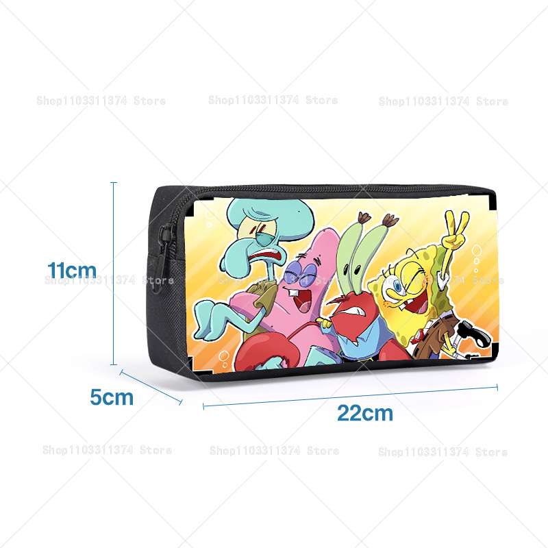 스폰지밥 필통 귀여운 애니메이션 캐릭터 펜 파우치 문구 - Anime Merchandise For Sale 리뷰 및 가격