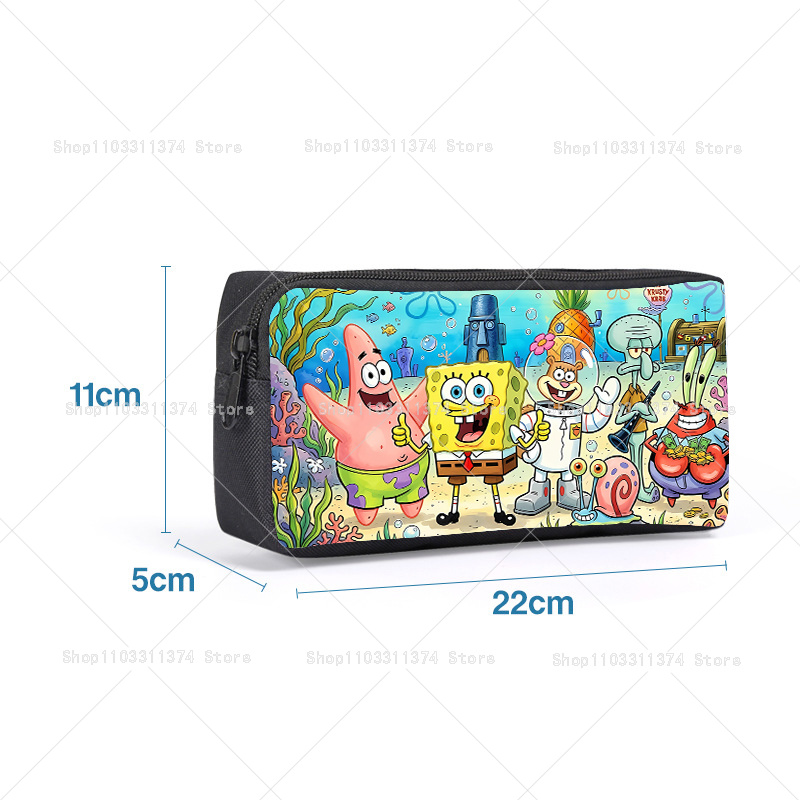 스폰지밥 필통 귀여운 애니메이션 캐릭터 펜 파우치 문구 - Anime Merchandise For Sale 리뷰 및 가격