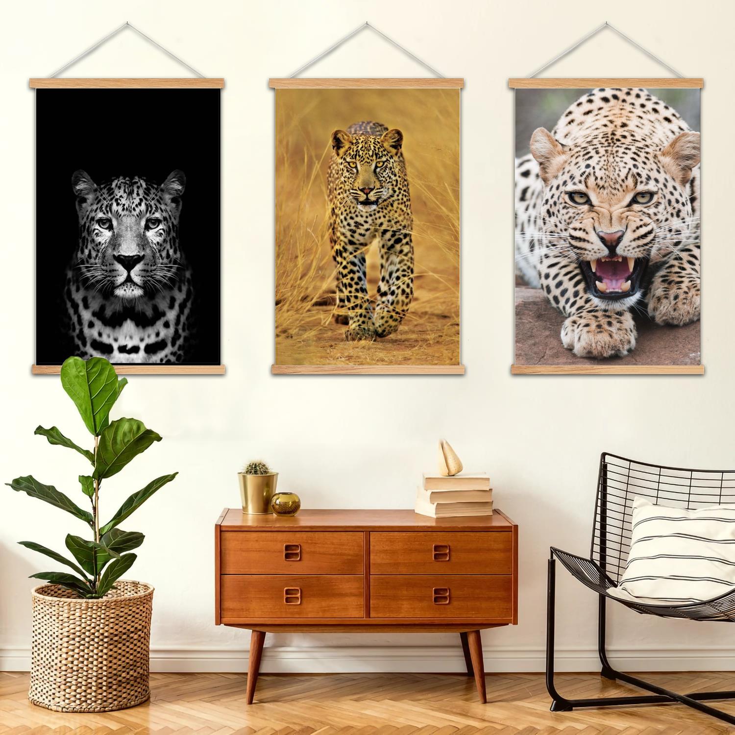 표범 무늬 액자 벽화 캔버스 아트 포스터, 벽 예술 모 - Art Print Framed 리뷰 및 가격