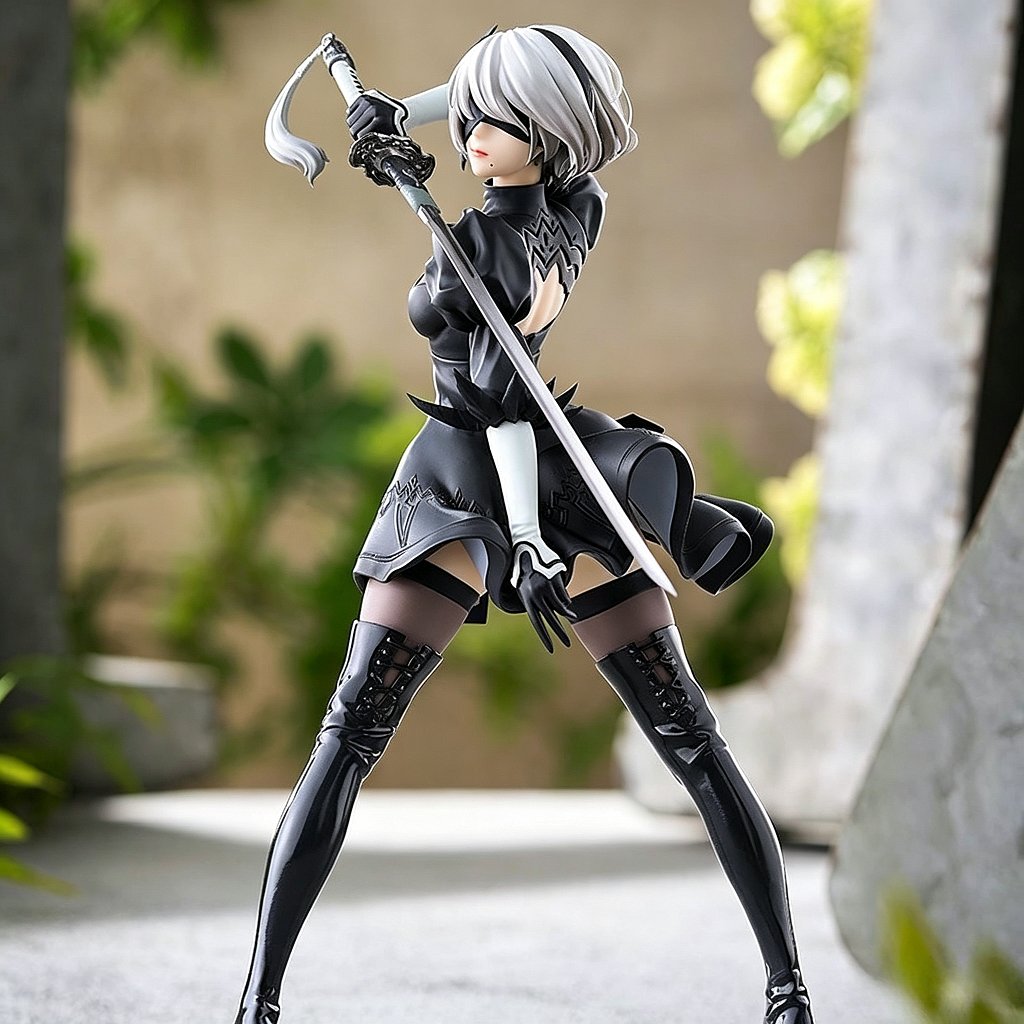 핫세일 18CM 요르하 2B 흑백 시리즈 애니메이션 피 - Anime Merchandise For Sale 리뷰 및 가격