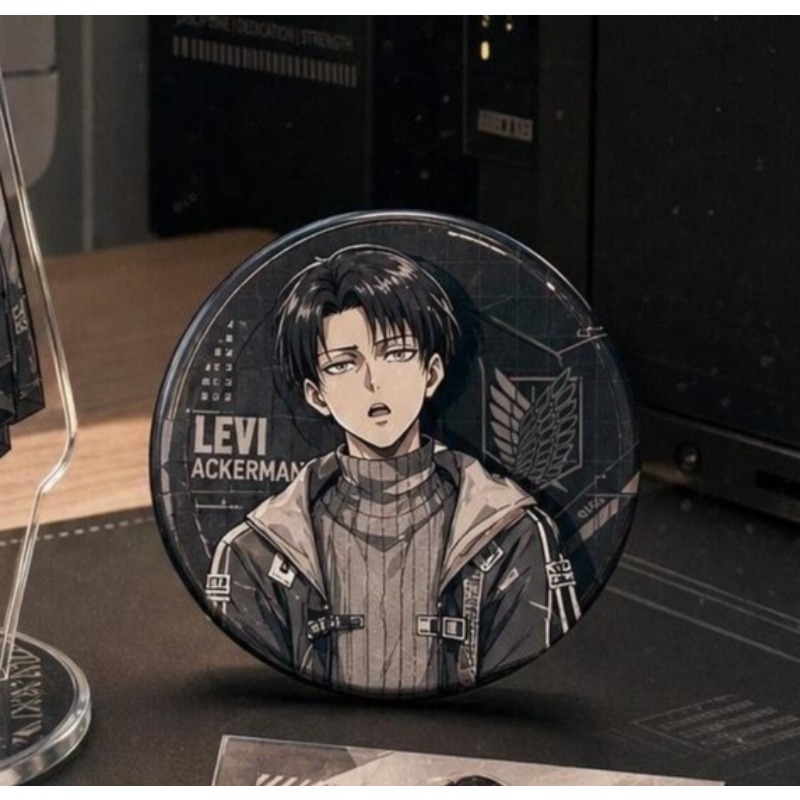 레비 아커만 아크릴 스탠드 피규어 배지 세트 진격의 거 - Windbreaker Anime Merchandise 리뷰 및 가격