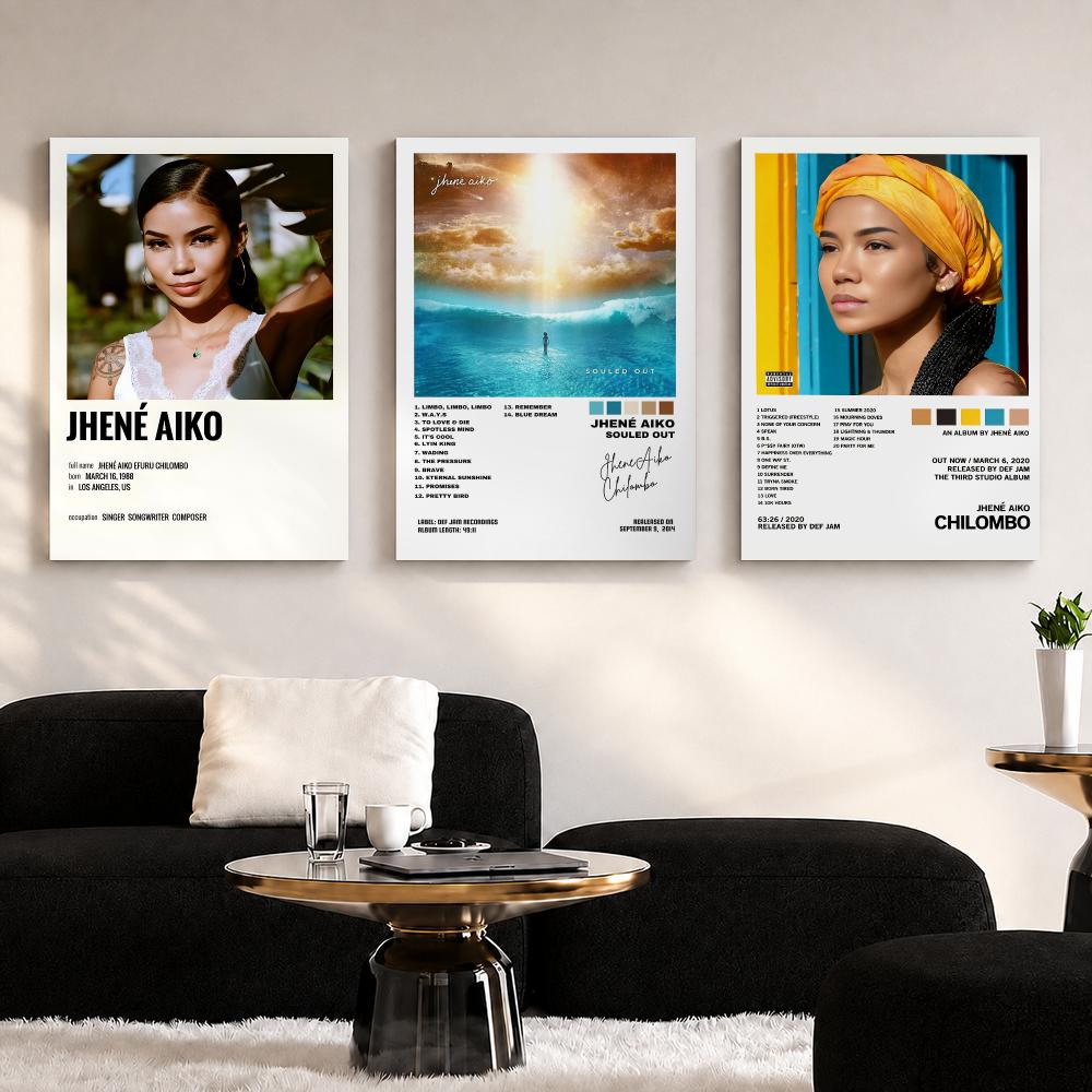 가수 J_Jhene A_Aiko 앨범 액자형 벽화, 침 - Art Print Framed 리뷰 및 가격