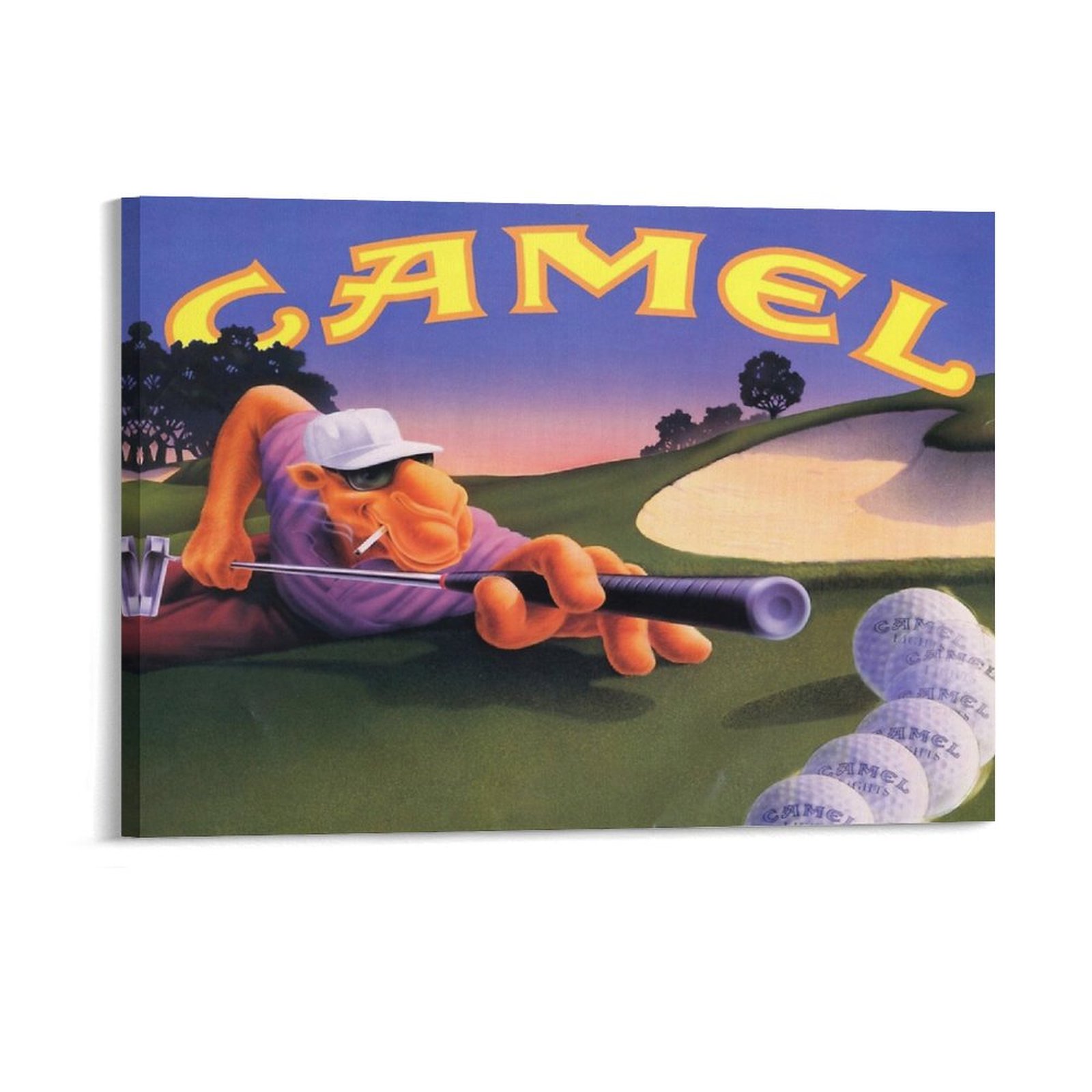 빈티지 조 카멜 룰렛 광고 캔버스 회화 파티 클럽 클래 - Art Print Framed 리뷰 및 가격