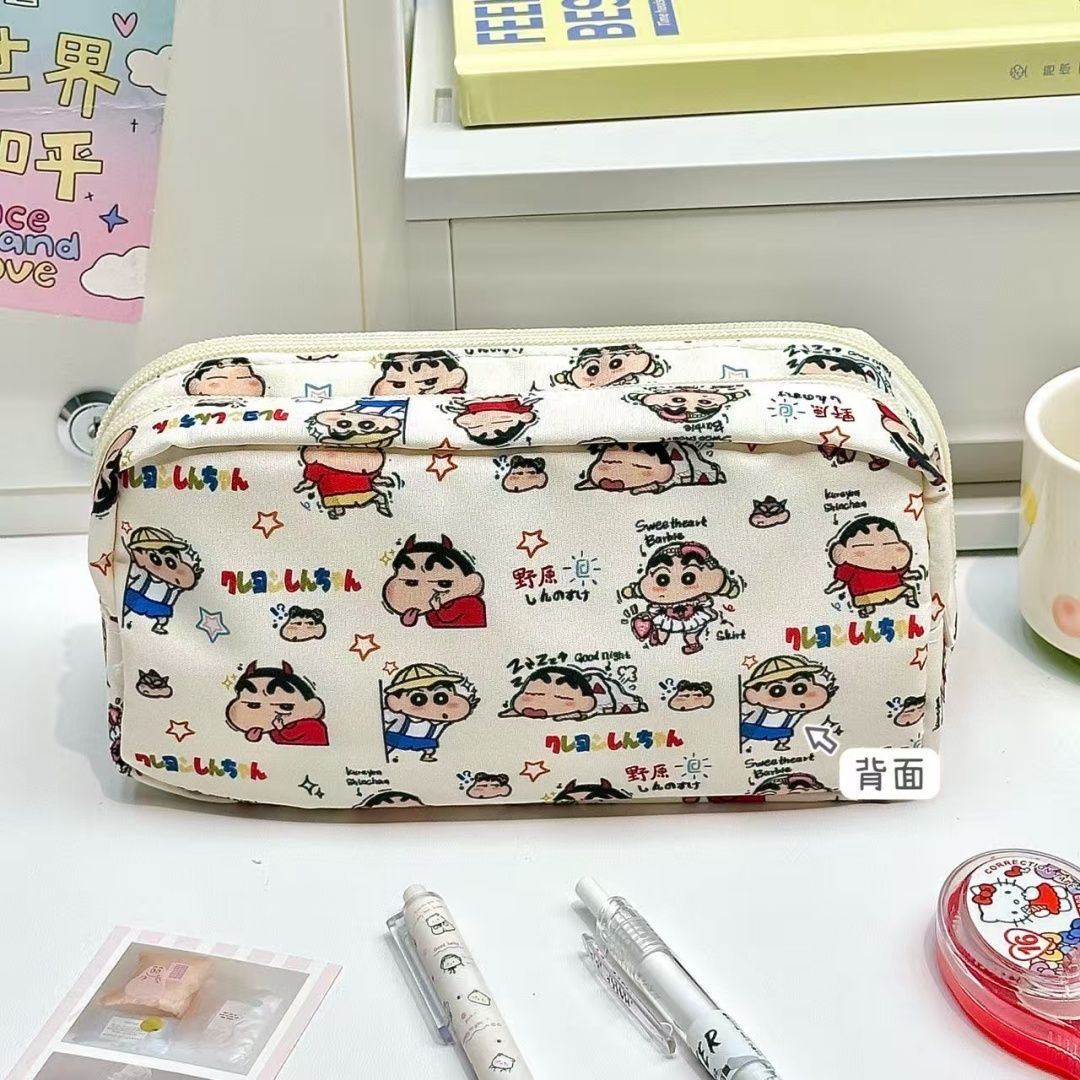 크레용신짱 만화 귀여운 학생 필통 카와이 문구 수납 다 - Anime Merchandise Box Set 리뷰 및 가격