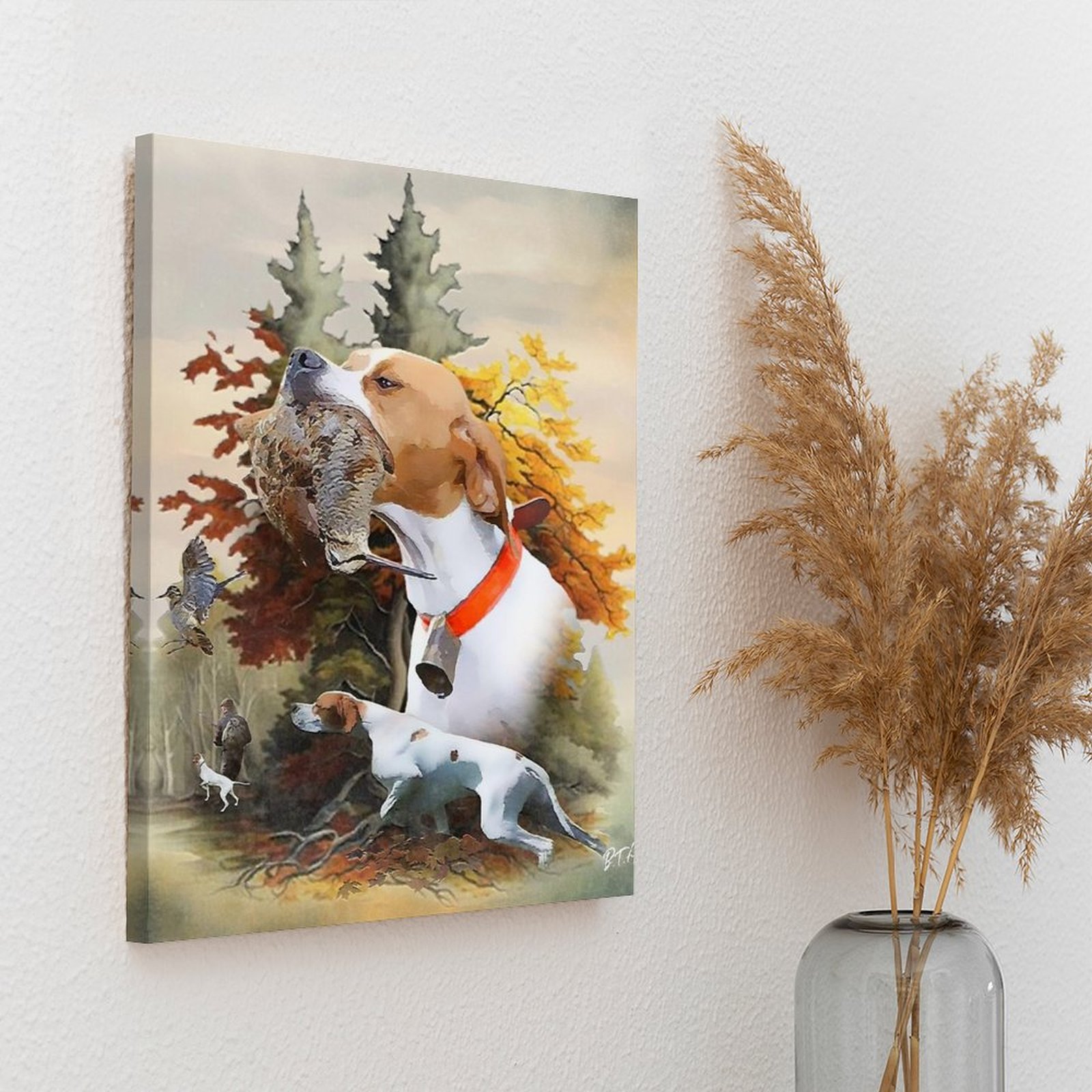 영어 포인터 Woodcock 사냥 미술 캔버스 회화 홈 - Art Print Framed 리뷰 및 가격