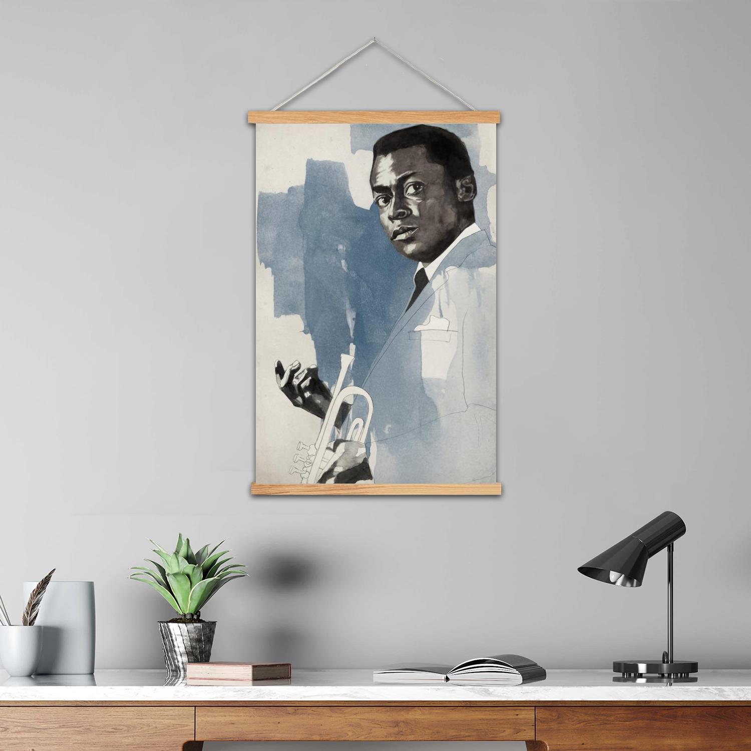마일즈 데이비스 액자 벽화 캔버스 아트 포스터 및 벽  - Art Print Framed 리뷰 및 가격